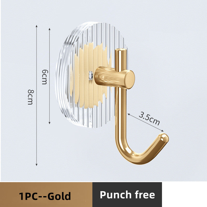 Light Luxury No-Punch Hooks Kitchen Rag Scissors Storage Sticky Hooks Bathroom Behind The Door Coat Hanging Hooks