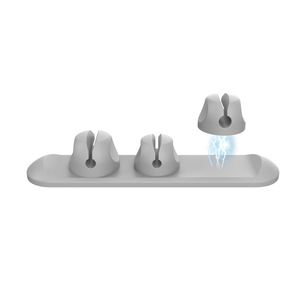 Data cable protection cover charging wire magnetic cable organizer silicone desktop data cable storage and winding device