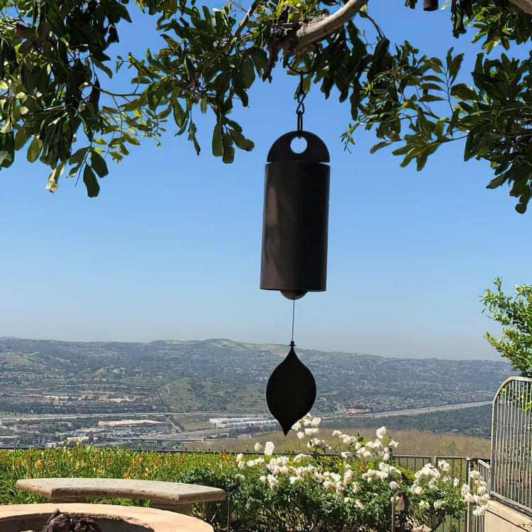 Tranquil Bell Wind Chimes Family Outdoor Garden Courtyard Decoration 30x5cm Brown Wind Chimes