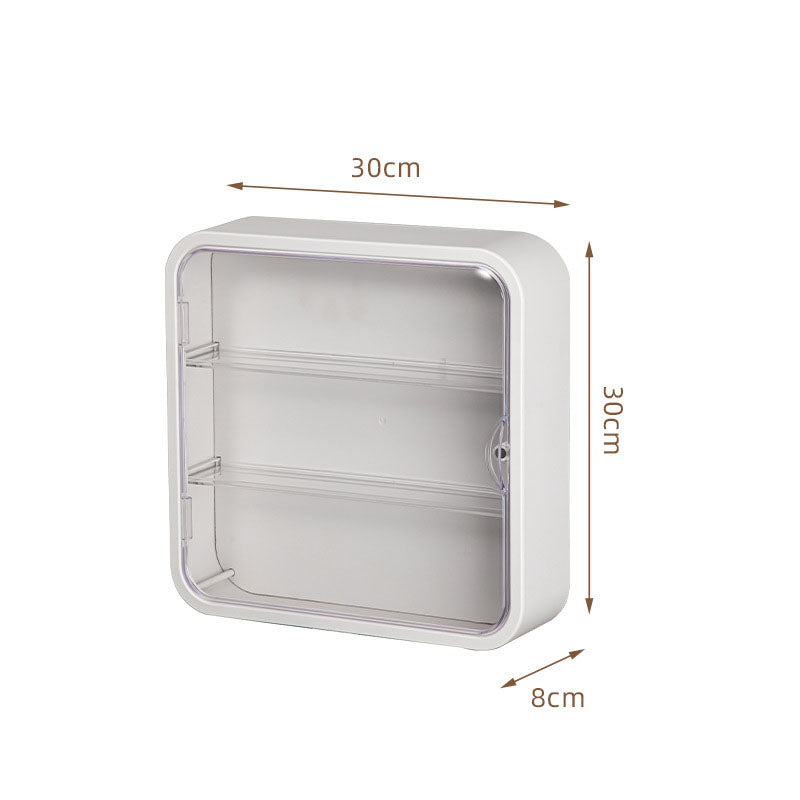 Wall-mounted doll blind box storage display rack magnetic suction display cabinet