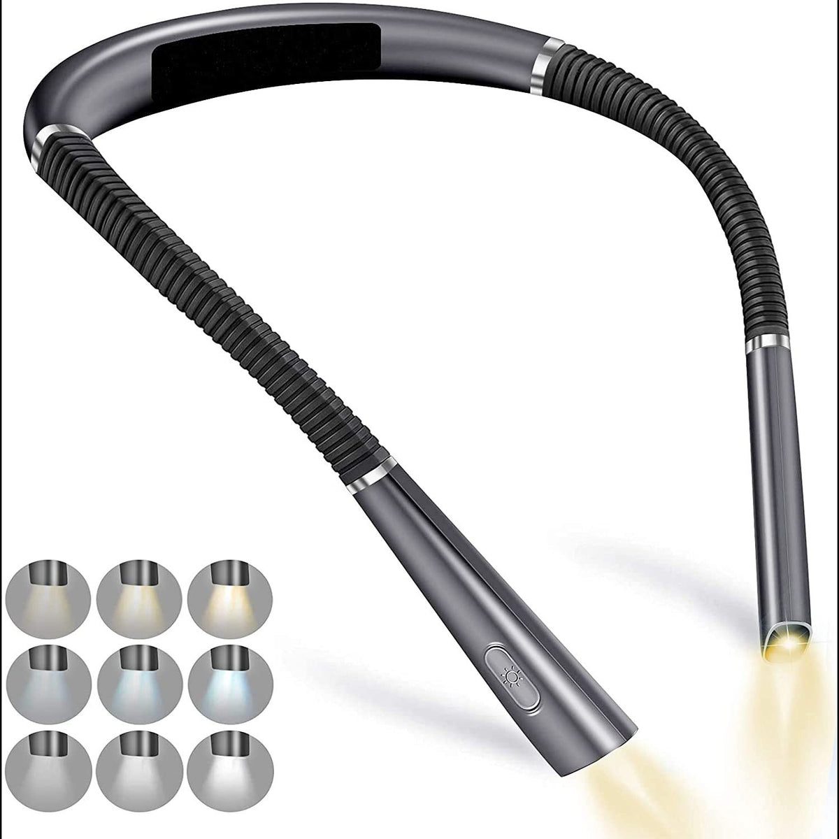 Night Reading Led Lighting Book Lamp USB Charging TRI Color Folding Double Head Neck Reading Lamp