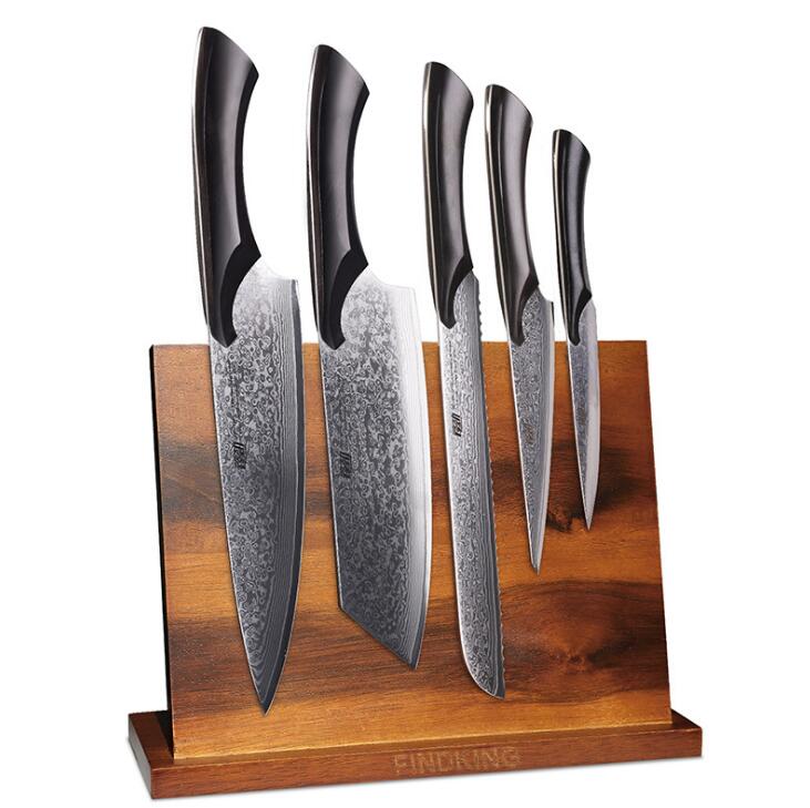 wood Magnetic Knife Holder with Powerful Magnet Large durable Acacia Wood Knife Block without Knives