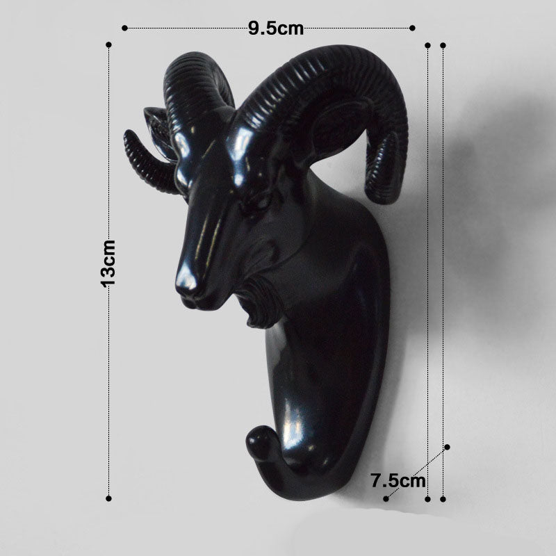 Door Hook Wall Hanging Wall Entrance Door Key Rack Hanger Home Creative Antler Art Punch-Free