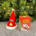 New Electric Christmas Hat Santa Claus Toy 6-inch Swinging Bell Lamp Tree Creative Christmas Swinging Hat Toy