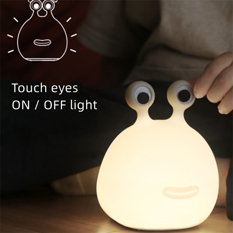 Slug Night Light USB Charging Pat Induction Night Light Children's Fun Silicone Bedside Timing With Sleeping Light
