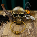 Halloween Horror Doorbell Ghost Festival Skeleton Trick Toy Ghost House Glowing Pumpkin Skeleton Head Door Hanging