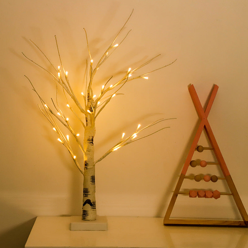 LED Birch Tree Lights Christmas Epithelium Simulation Luminous Tree Lights USB Landscape Decoration Night Lights