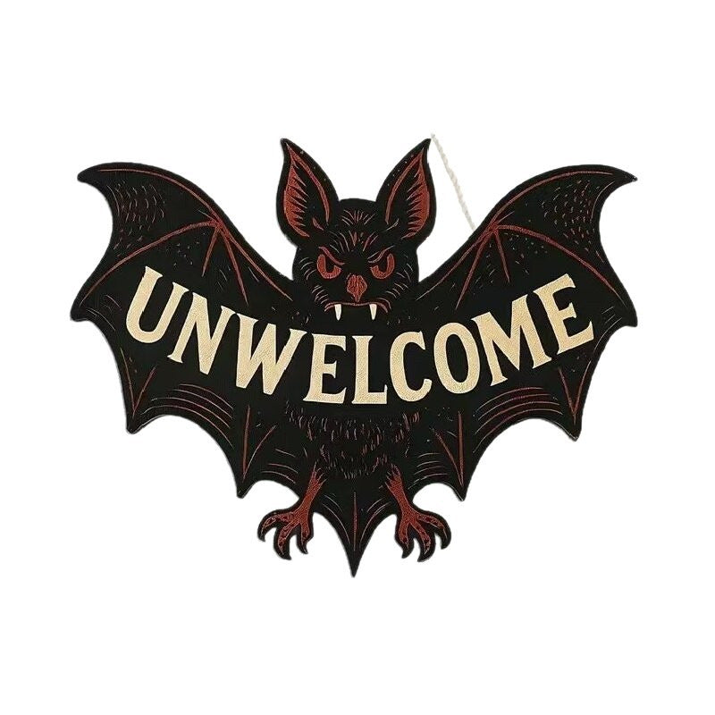 Halloween Bat Wooden Ornament Wall Door Party Scene Decoration