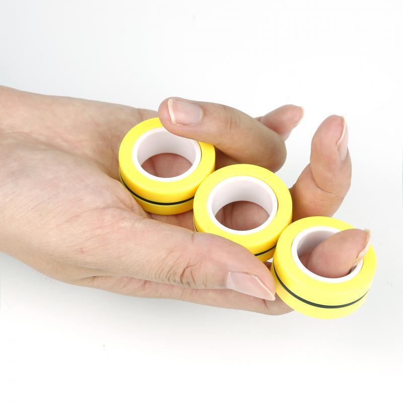 Magnet Fidget Spinner Decompression Ring Toy Decompression Magnetic Bracelet 360 Degree Rotating Finger Ring