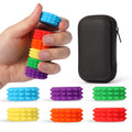 Fidget Toys Silicone Stress Relief Roller Wheel Finger Magnetic Ball Puzzle Toy