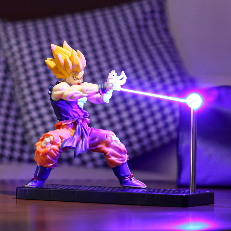 Dragon Ball Kamehameha Goku Energy Blast Night Light, Magnetic Rotating Ambient Lamp