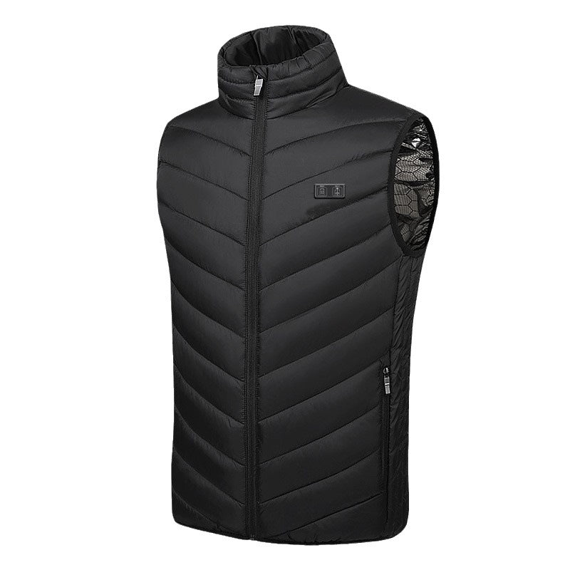 Hot vest 9-zone electric heating vest male USB charging