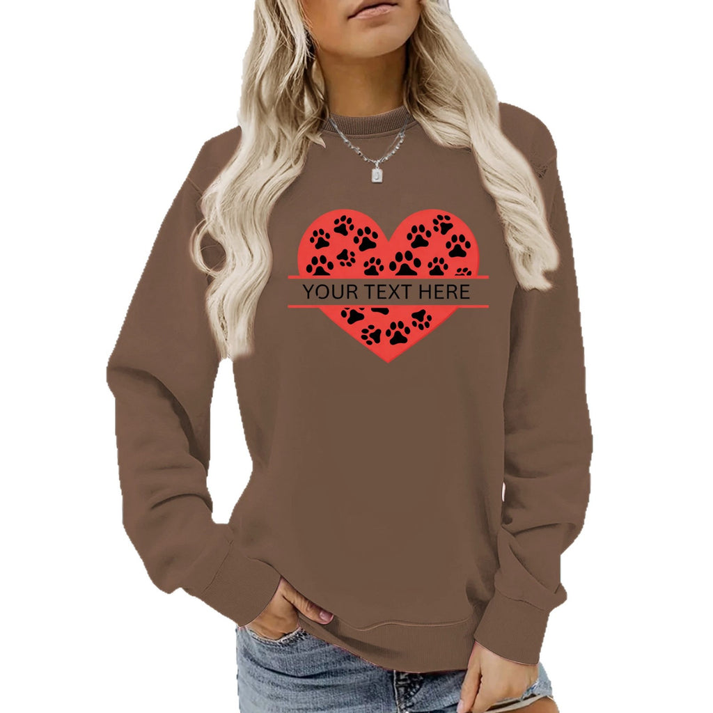 Loose velvet sweatshirt