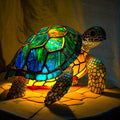 Magical LED ornament creative home USB plug luminous decoration resin statue