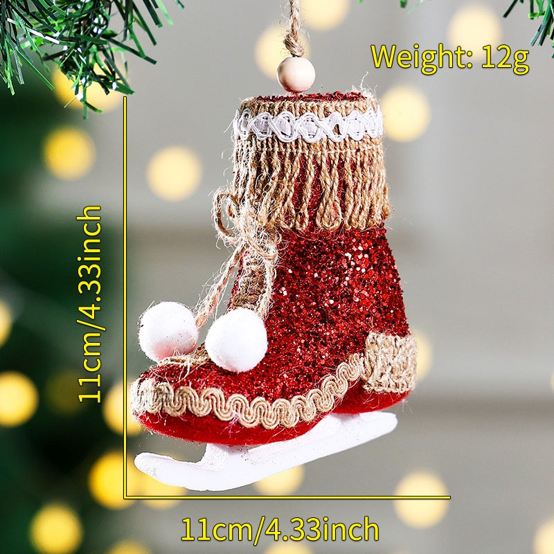 New Pink Foam Owl Christmas Bell Plush Ornament for Christmas Tree Decoration and Display