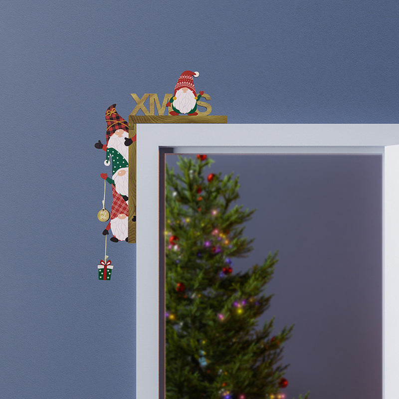 Christmas goods creative Christmas door frame pendant home atmosphere decoration door frame decoration