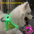 LED Pet Light-Emitting Sling Detachable Dog Reflective Sling Anti-Breakaway Cat Sling USB Charging Models