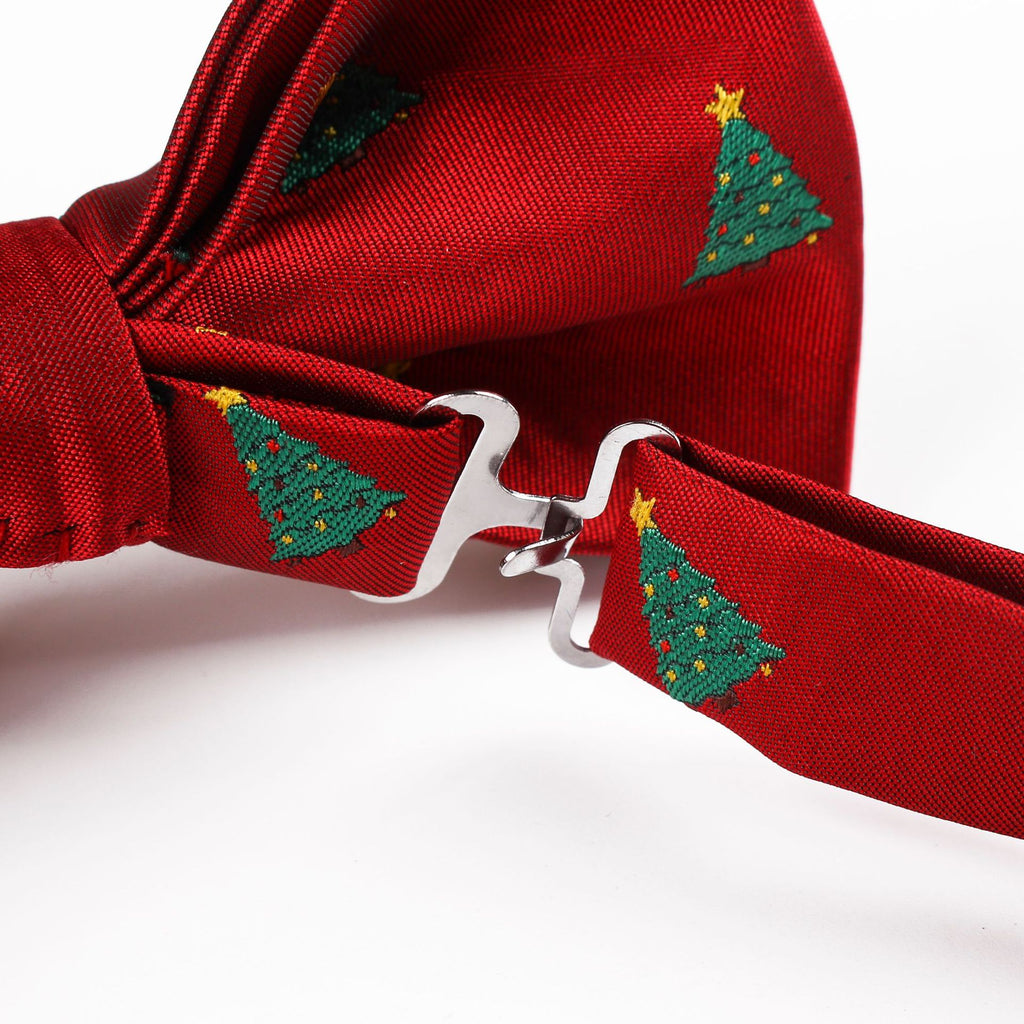 Men And Women Adult Christmas Tree Snowflake Bell Bow Christmas Bow Tie