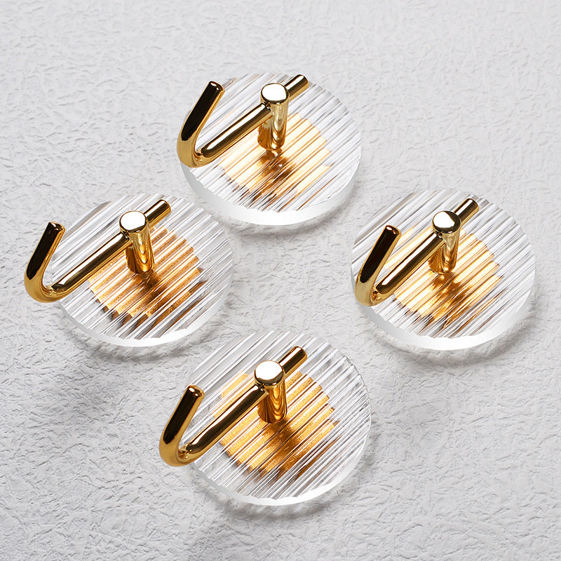 Light Luxury No-Punch Hooks Kitchen Rag Scissors Storage Sticky Hooks Bathroom Behind The Door Coat Hanging Hooks