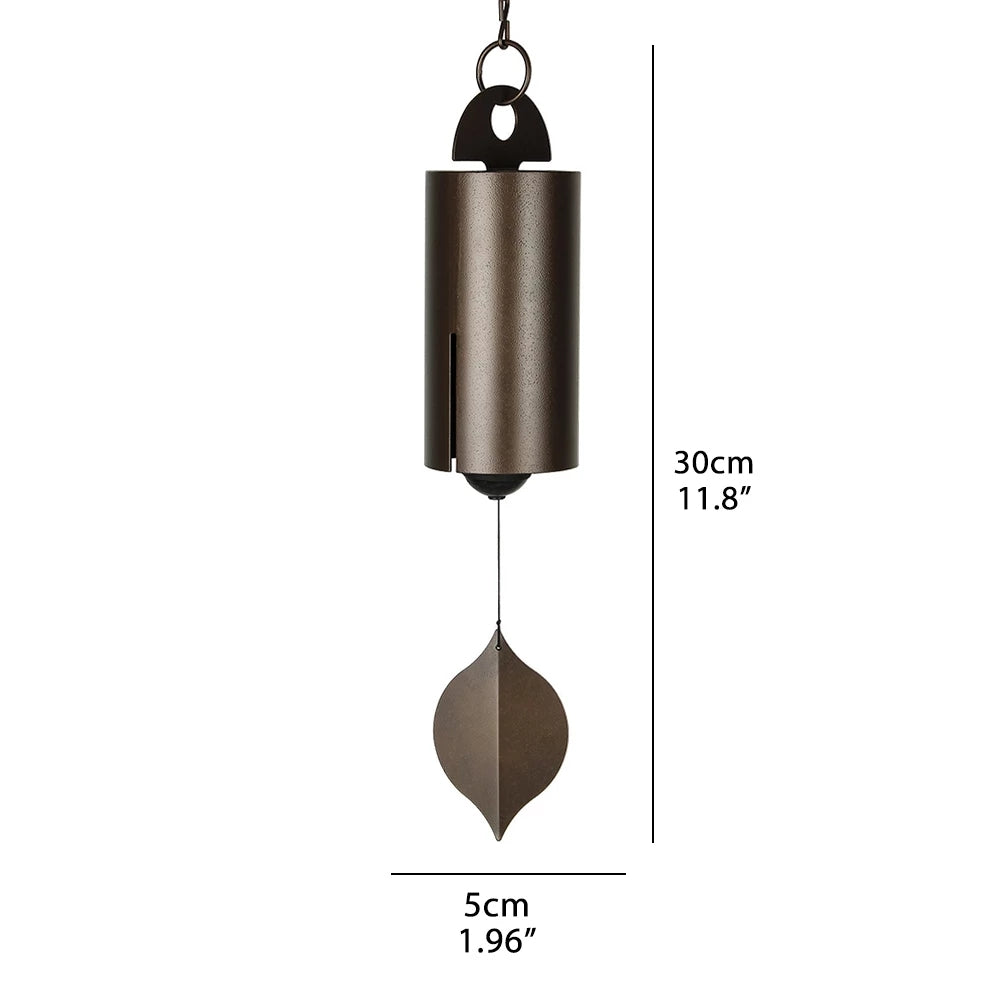 Tranquil Bell Wind Chimes Family Outdoor Garden Courtyard Decoration 30x5cm Brown Wind Chimes