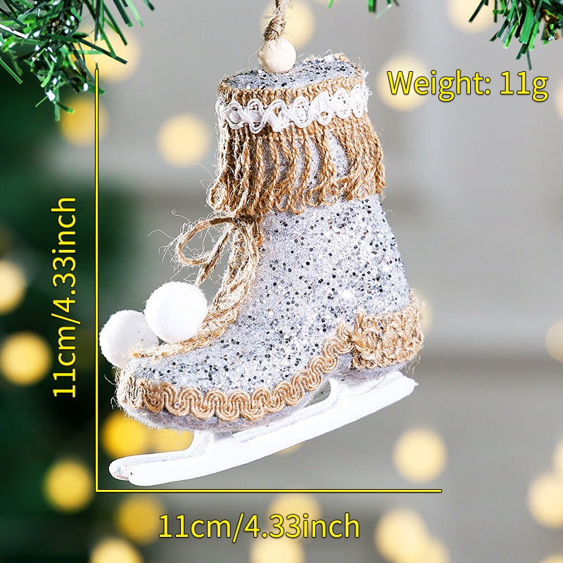 New Pink Foam Owl Christmas Bell Plush Ornament for Christmas Tree Decoration and Display
