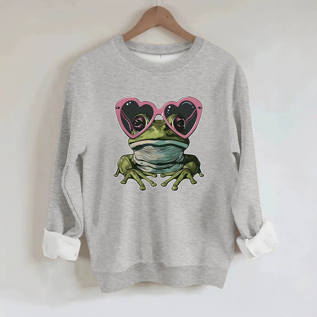 Round neck long sleeved sweatshirt