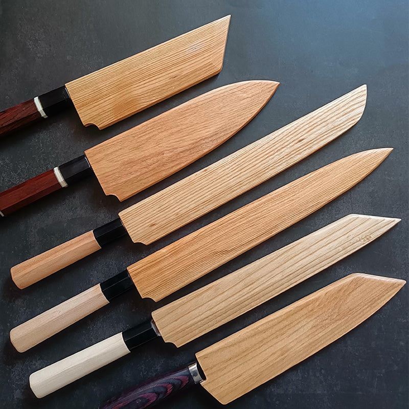 Solid Wood Magnetic Sheath Blade Guard Knife Cover